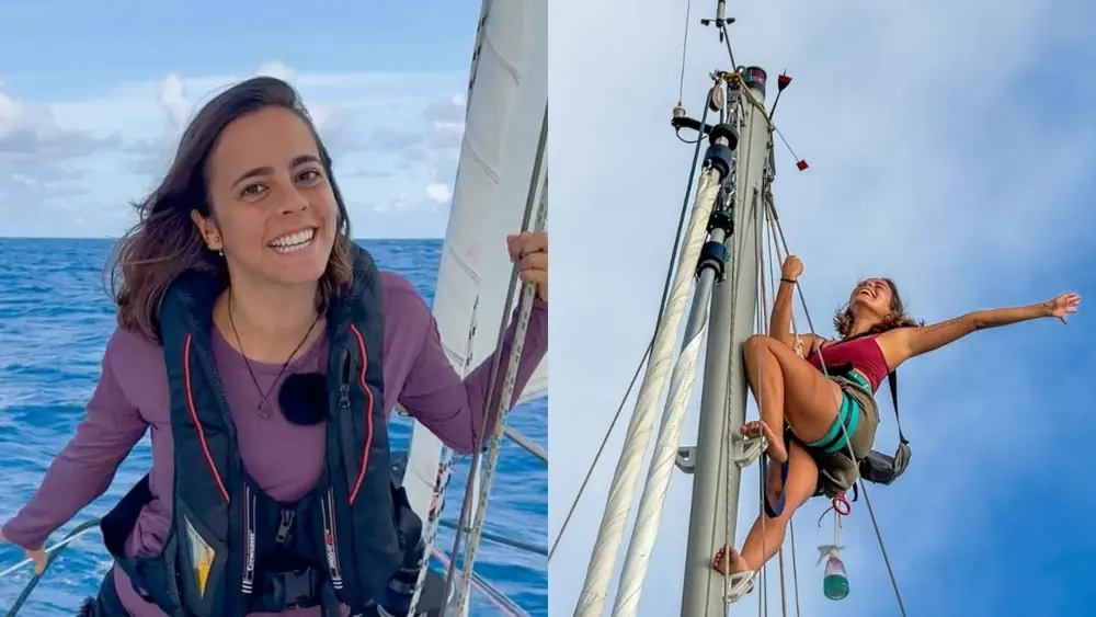 Brasileira cruza o Atlântico de veleiro: ‘Ondas enormes’